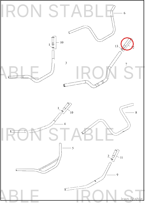Harley-Davidson Sub-Assembly, H-Bar, Wt, Vibration Dm