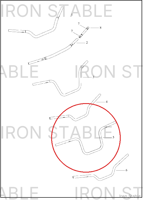 Harley-Davidson H-Bar, Bar, Wrinkle Black