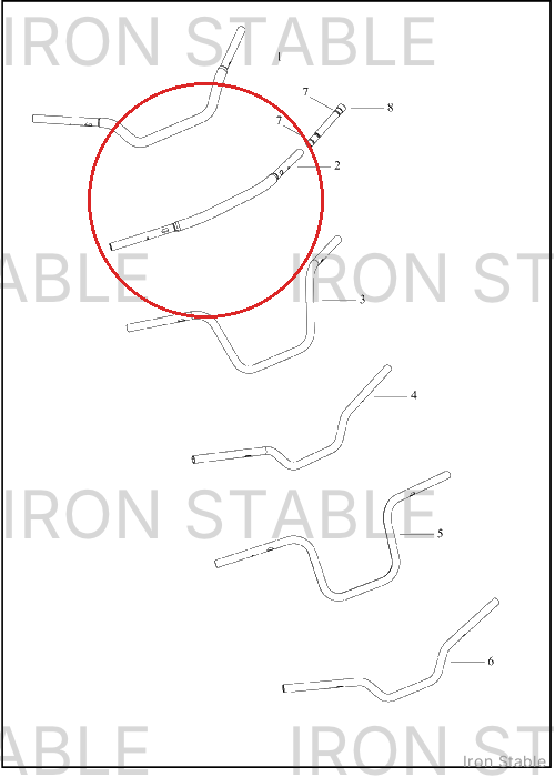 Harley-Davidson H-Bar, Bar, Polished