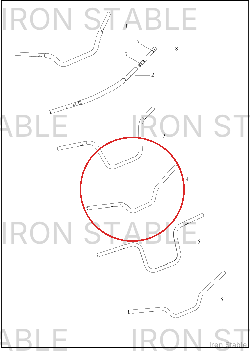 Harley-Davidson H-Bar, Bar, Black