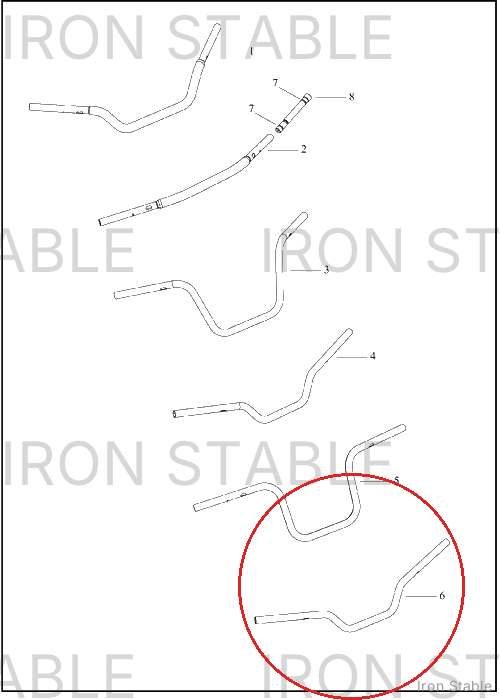 Harley-Davidson H-Bar, Low Rise, Polished