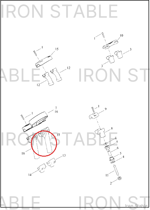 Harley-Davidson Riser, Lower H-Bar, 1in, Lh, Chrome