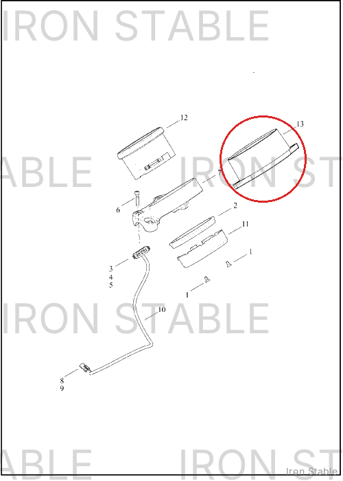 Harley-Davidson Clamp, Upr H-Bar, Chrome