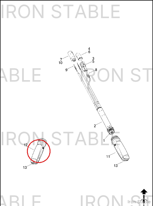 Harley-Davidson Grip, Lh/Non-Heated