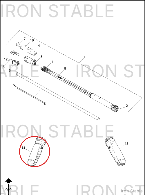 Harley-Davidson Grip Assembly, Lh