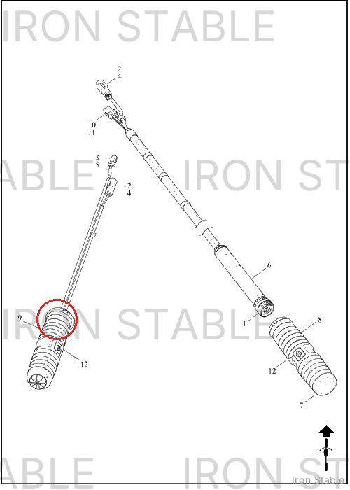Harley-Davidson Grip, Lh, Heated, Chrome
