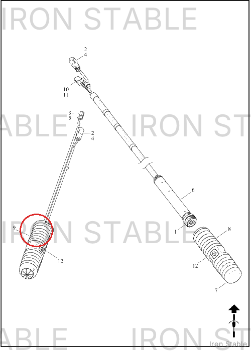 Harley-Davidson Grip, Lh, Heated, Gblk