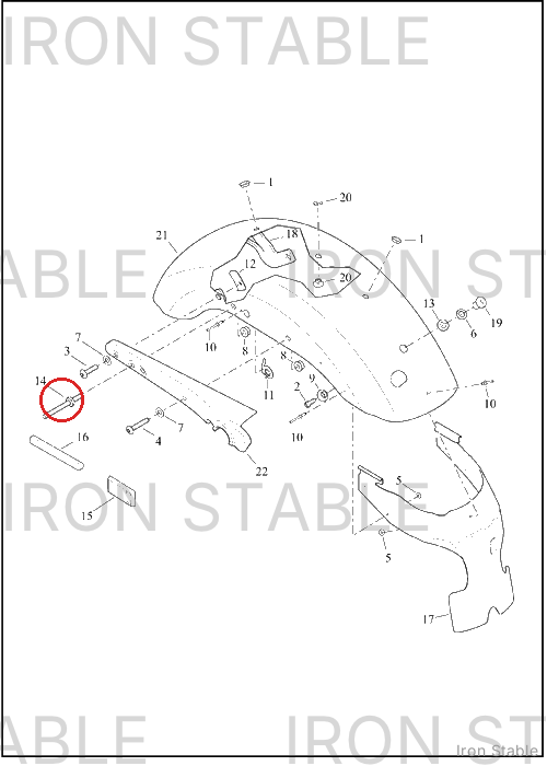 Harley-Davidson Screw, Rr Fender