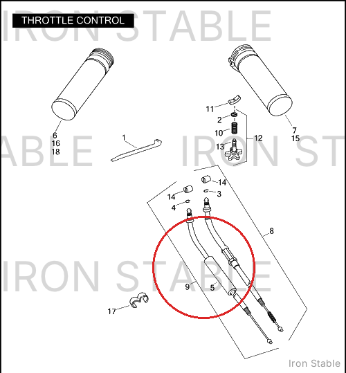 Harley-Davidson Cable, Throttle Cntrl