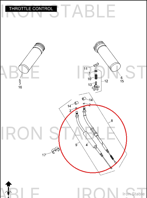 Harley-Davidson Cable, Idle Control