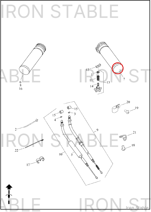 Harley-Davidson Sleeve & Grip, Throttle
