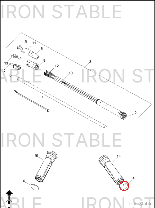 Harley-Davidson Endcap, Grip/1.33 Dia
