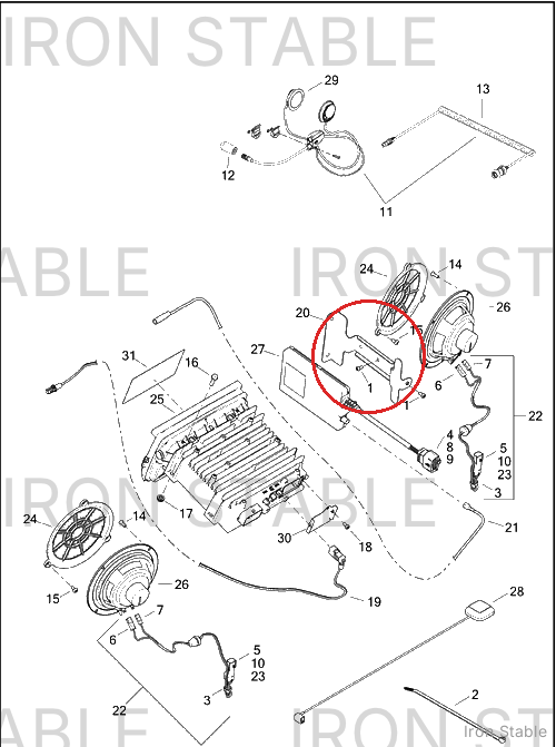 Harley-Davidson Mounting Bracket, Cb Module