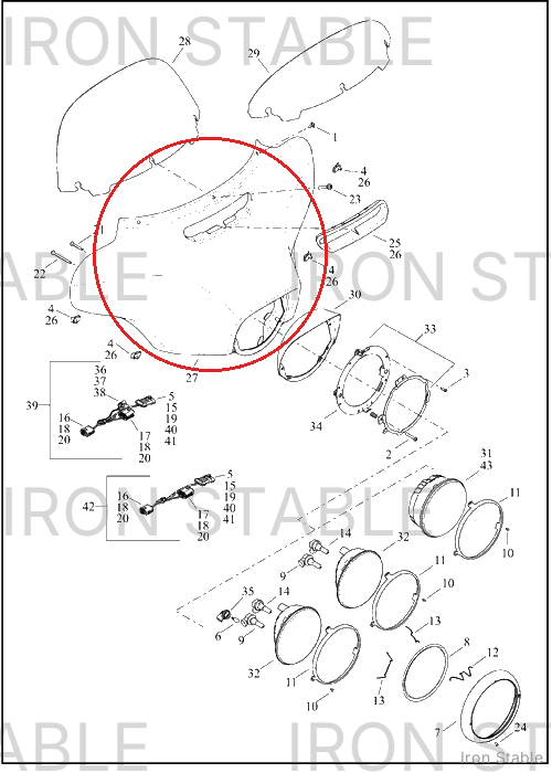 Harley-Davidson Kit, Frng/Flht, Raw
