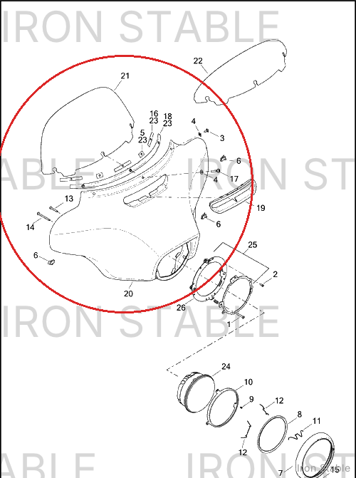 Harley-Davidson Kit-Front Frng, Solid