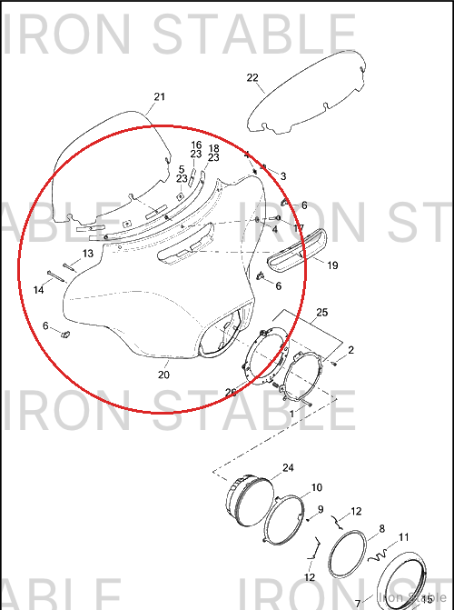 Harley-Davidson Kit-Front Frng, Solid