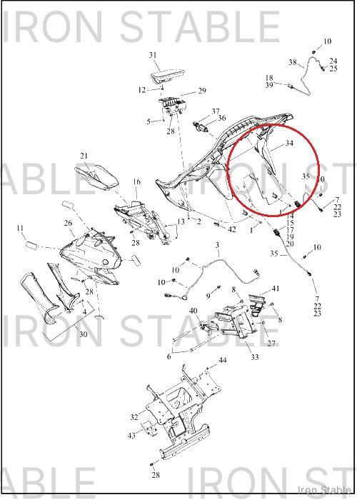Harley-Davidson Fairing, Inr, Sld
