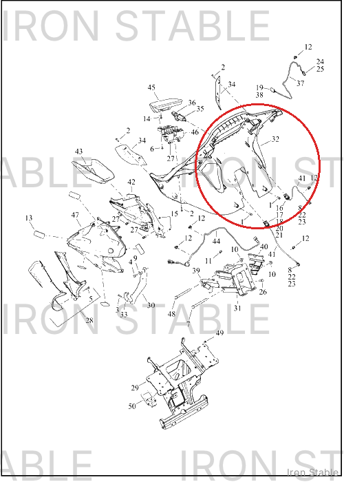 Harley-Davidson Fairing, Inr, Sld