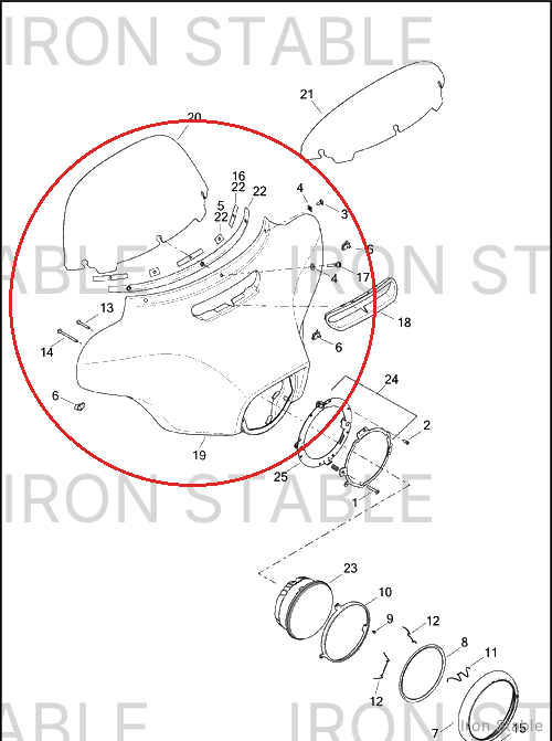 Harley-Davidson Kit-Front Frng, Solid