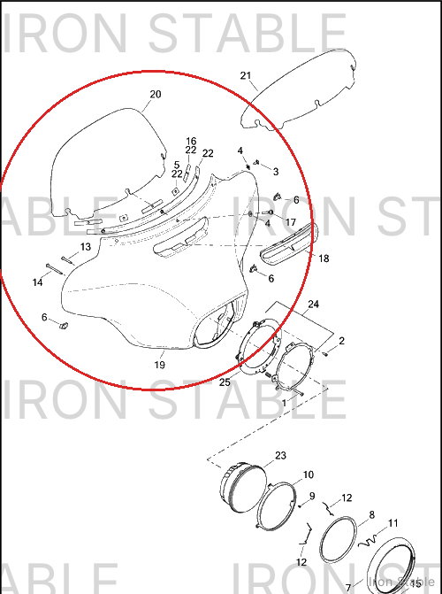 Harley-Davidson Kit-Front Frng, Solid