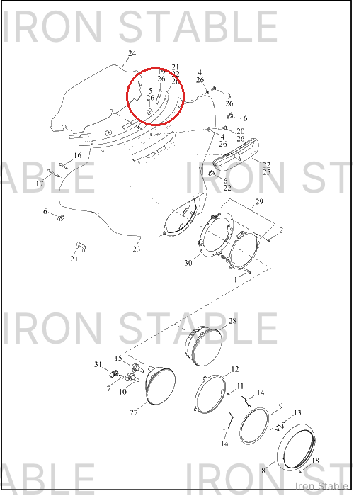 Harley-Davidson Kit, Fair, Otr, Svce, Strfr Blk/At