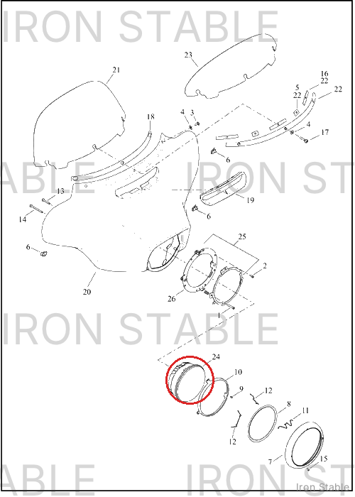 Harley-Davidson Kit, Fair, Otr, Svce, Burg Chry Sn