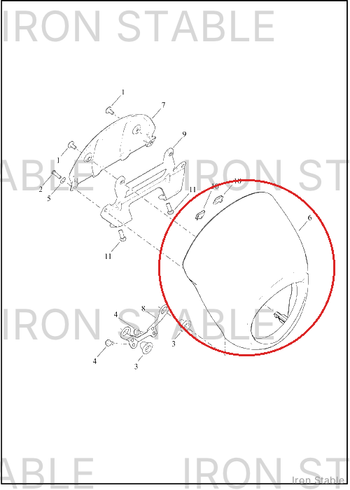 Harley-Davidson Fairing, Fr, Assembly-Solid
