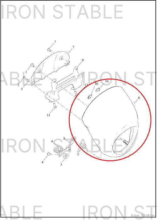 Harley-Davidson Fairing, Fr, Assembly-Solid