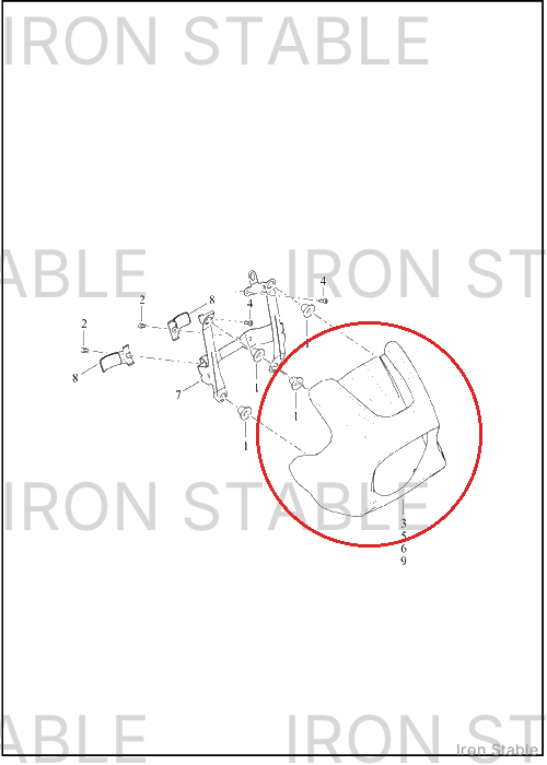 Harley-Davidson Fairing, Fr, Inner