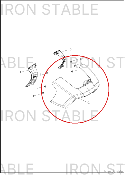 Harley-Davidson Fairing, Fr, Solid