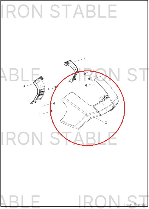 Harley-Davidson Fairing, Fr, Solid
