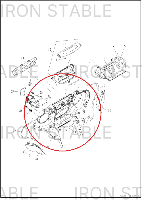 Harley-Davidson Fairing, Inr, Assembly, Sld