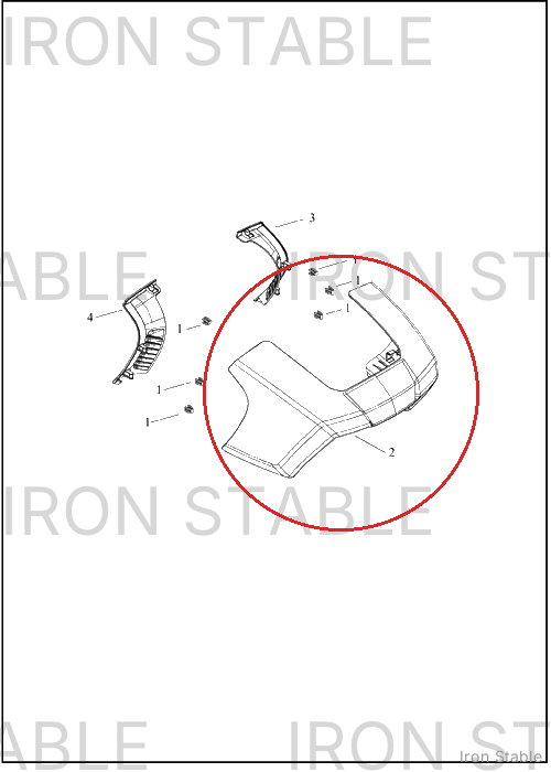 Harley-Davidson Fairing, Fr, Solid