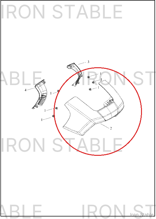 Harley-Davidson Fairing, Fr, Solid