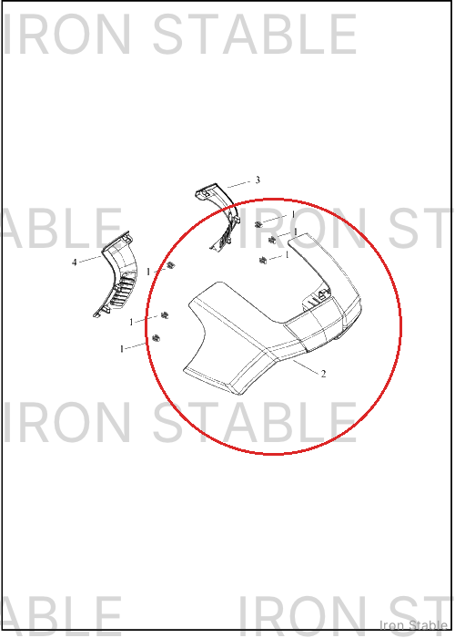 Harley-Davidson Fairing, Fr, Solid