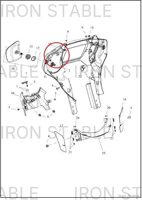 Harley-Davidson Fairing, Inr, Solid, Assembly