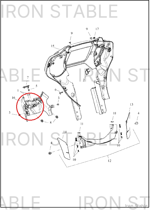 Harley-Davidson Fairing, Inr, Dash, Solid