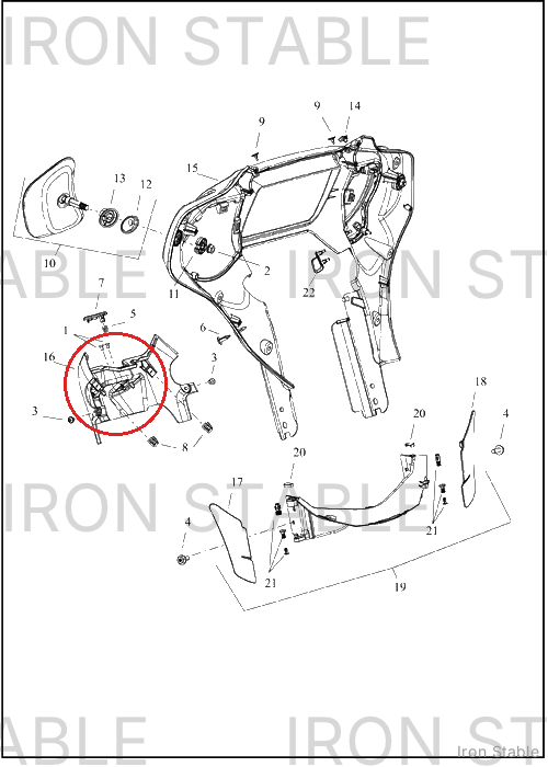 Harley-Davidson Fairing, Inr, Dash, Solid