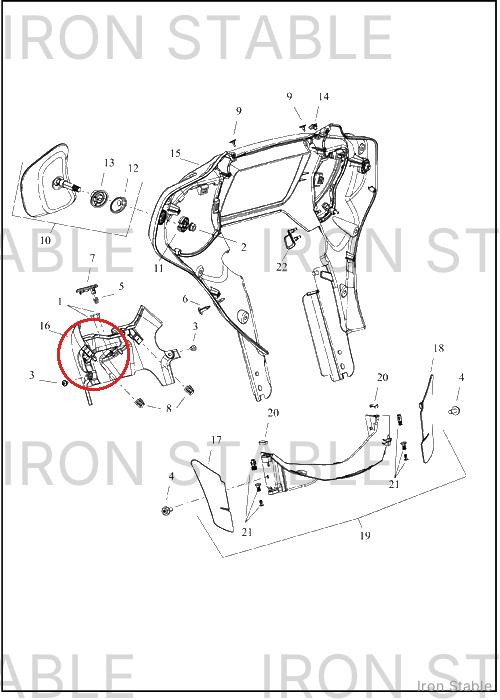 Harley-Davidson Fairing, Inr, Dash, Solid