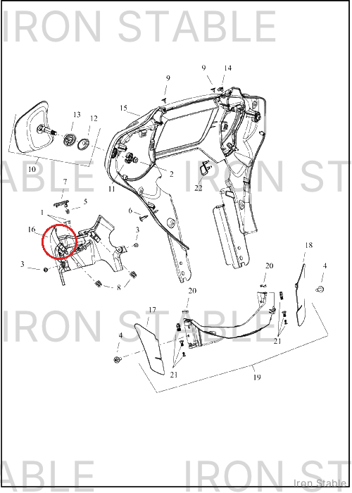 Harley-Davidson Fairing, Inr, Dash, Solid