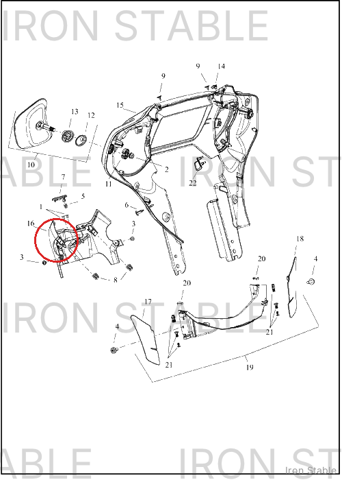 Harley-Davidson Fairing, Inr, Dash, Solid