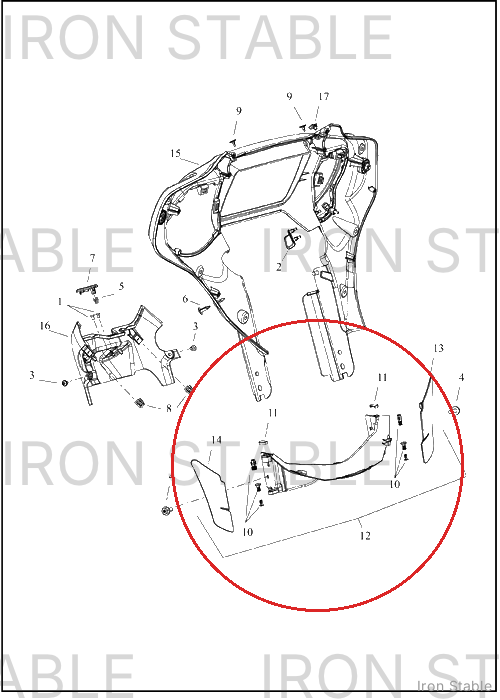 Harley-Davidson Deflector, Air, Assembly, Inv Frks