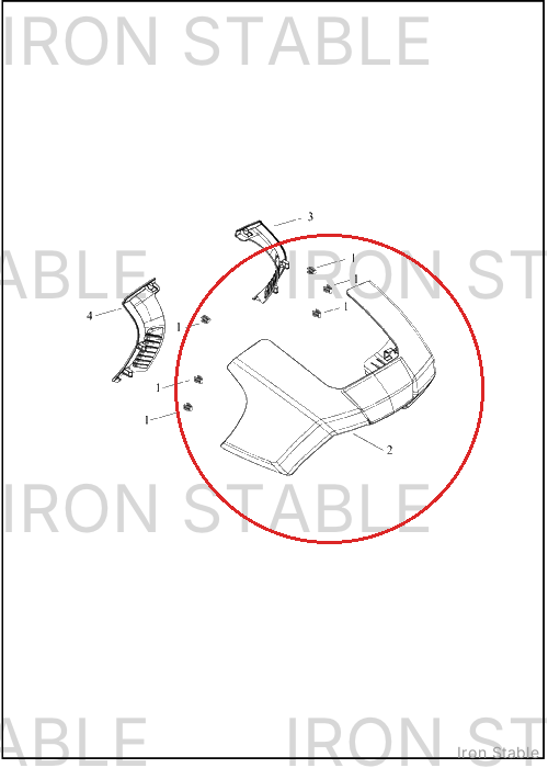 Harley-Davidson Fairing, Fr, Solid