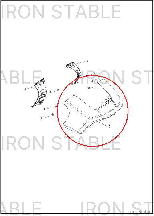 Harley-Davidson Fairing, Fr, Solid