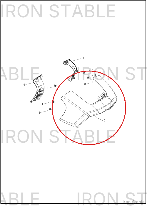Harley-Davidson Fairing, Fr, Solid