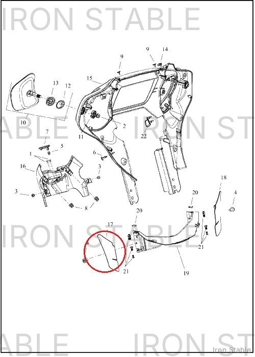 Harley-Davidson Deflector, Air, Rh