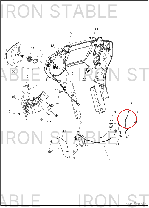 Harley-Davidson Deflector, Air, Lh