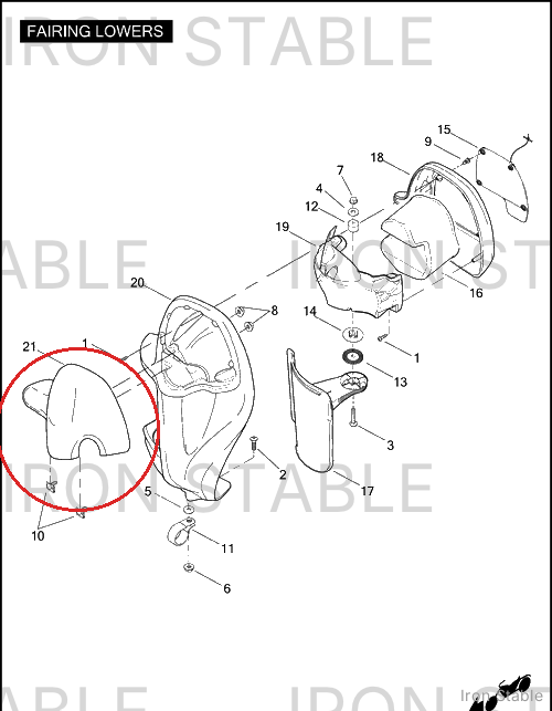 Harley-Davidson Cap, Lh/Frng-Lower