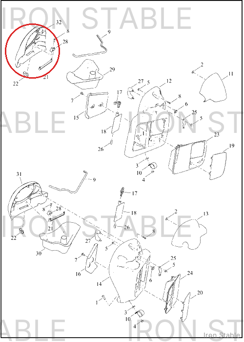 Harley-Davidson Fairing, Lower, Sub-Assembly, Rh, W/Fasc