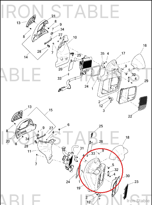 Harley-Davidson Sub-Assembly, Frng-Lower, Rh, Blk Lcrc